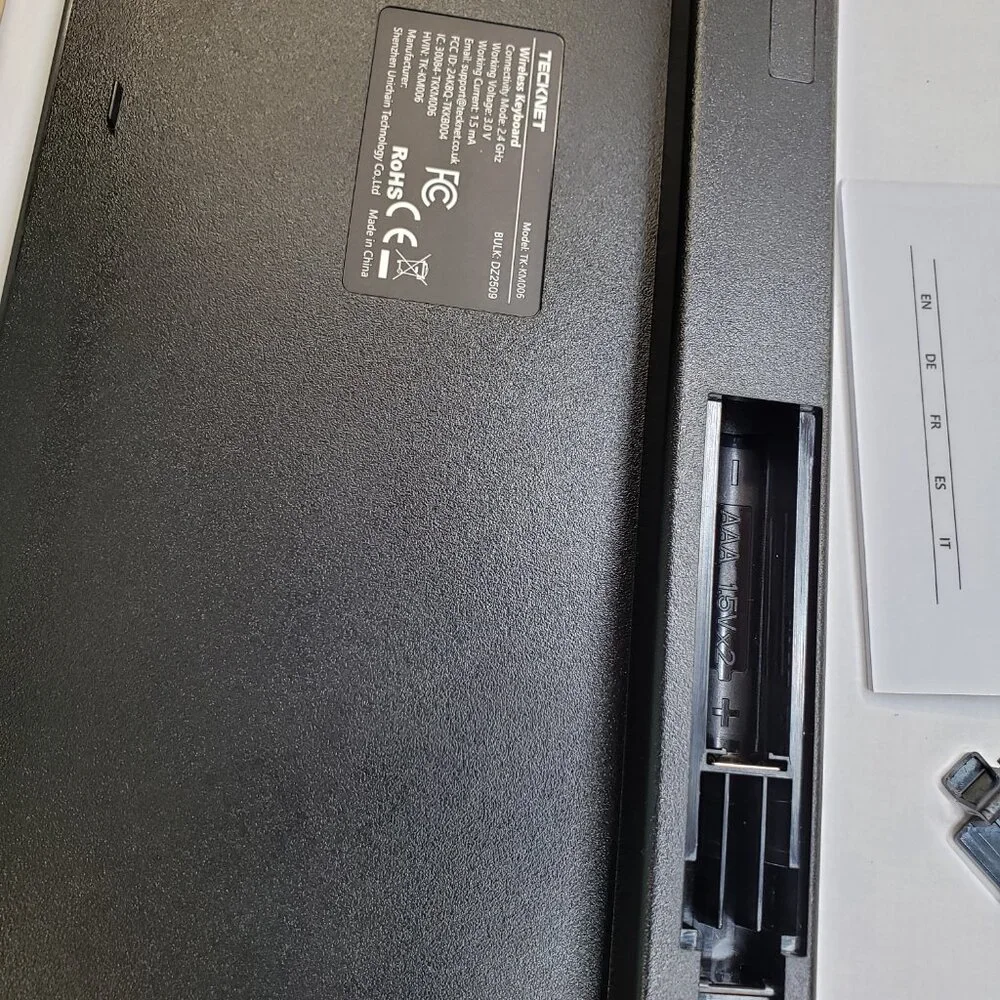 TECKNET Wireless Keyboard and Mouse Combo, Mini Cordless Computer Keyboard